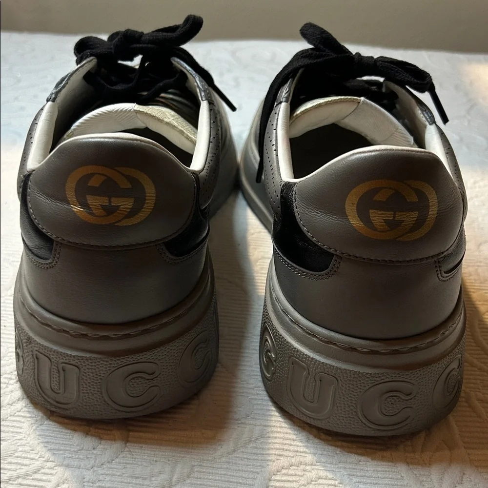 Gucci Men’s GG Supreme Chunky Sneakers. 13. Nearly NEW Black/Gray/Tan Color Way